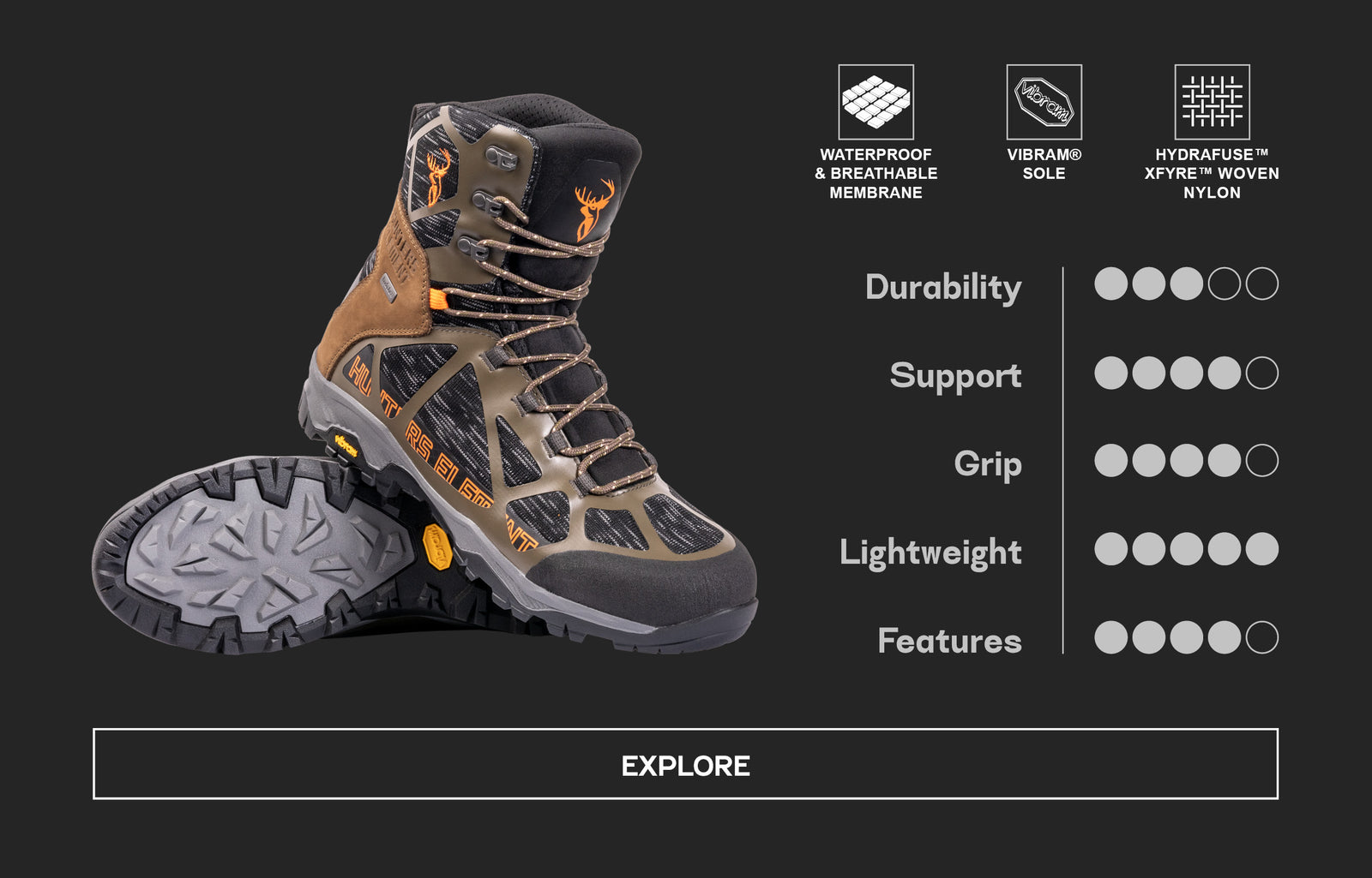 soft soled hunting boots