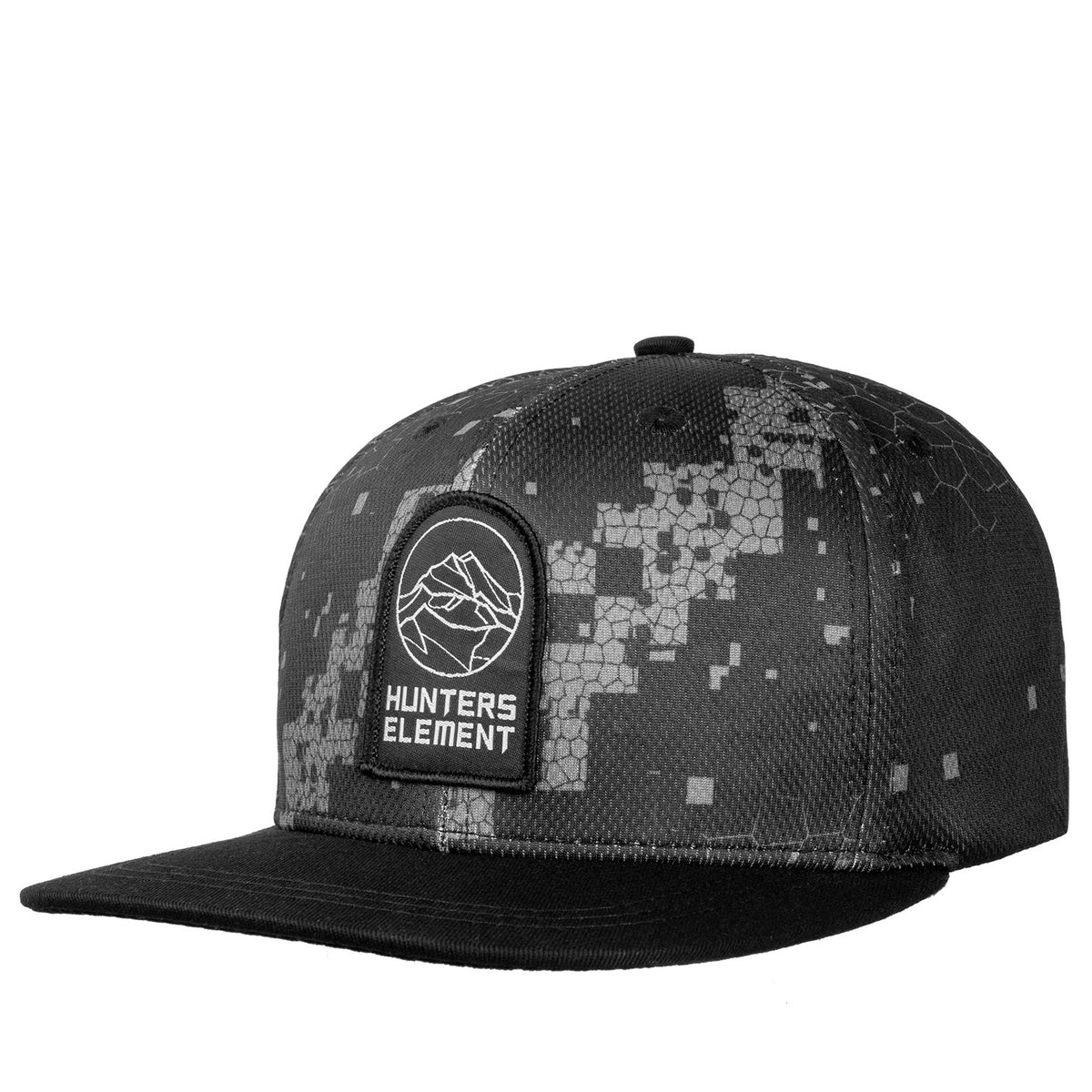 Hunters Element Alp Cap Flat Peak 6 Panel Snapback Cap With Flat Peak One Size Fits Most Hunters Element Australia