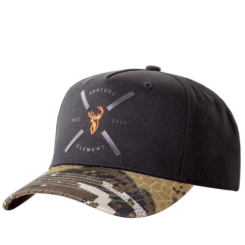 Hunters Element Cross Cap 5Panel Slide Adjust Cap With Curved Peak