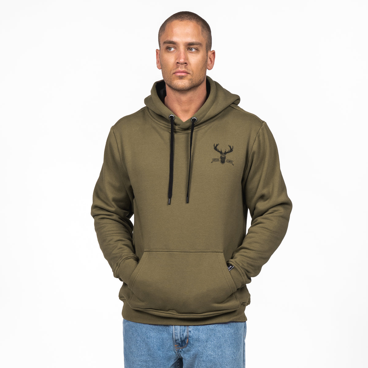 Hunters Element | Tine Hoodie | Cotton And Polyester | Khaki
